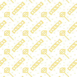 黄色棒棒糖图案背景