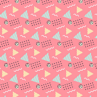 粉色几何图案背景纹理