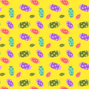 多彩卡通图案背景