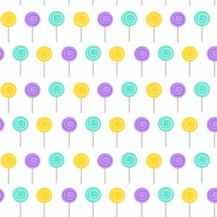 多彩棒棒糖无缝图案背景