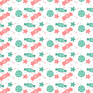 海洋元素无缝图案