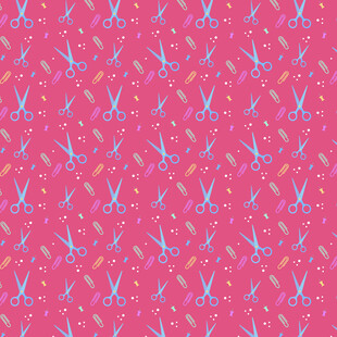 粉色背景剪刀图案纹理