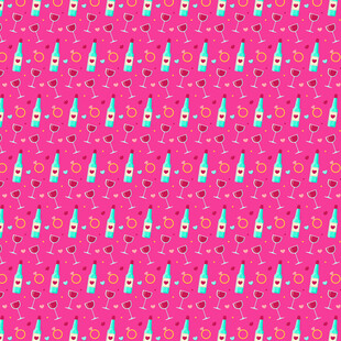 粉色卡通图案无缝背景