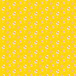 黄色底白色香蕉图案背景