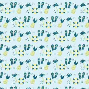 清新仙人掌图案背景