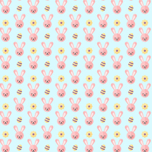 粉色兔子图案背景纹理