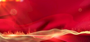 红色光影背景图