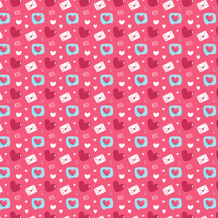 粉色可爱图案无缝背景