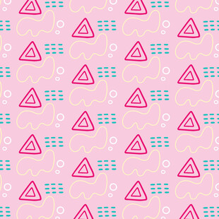 粉色几何图案无缝背景