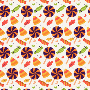 多彩糖果图案背景