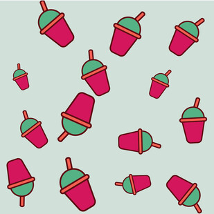 多彩冰淇淋图案背景