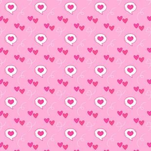 粉色爱心图案背景