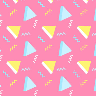粉色背景几何图案装饰图