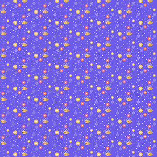 紫色背景多彩星点图案