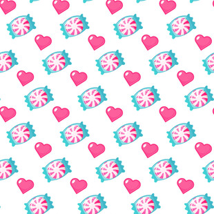 爱心礼盒图案背景