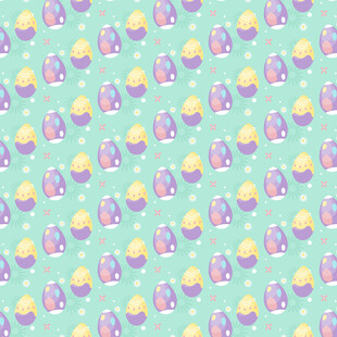 清新可爱纸杯蛋糕图案背景