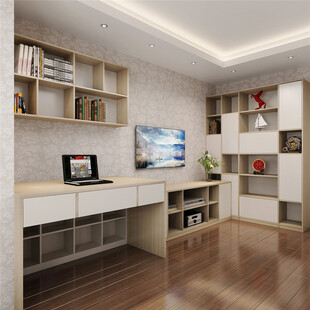 现代简约风书房室内设计