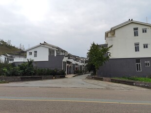 乡村新式楼房建筑群