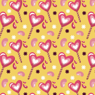 爱心图案背景 