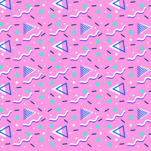 粉色几何图案无缝背景