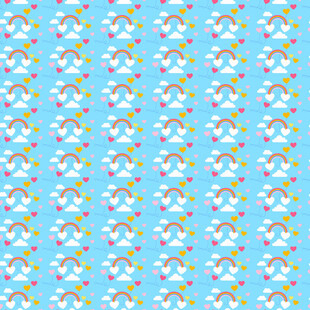 蓝色花卉图案背景纹理