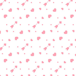 粉色爱心箭头图案背景