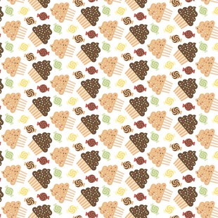 多彩冰淇淋图案背景