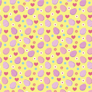 可爱心形图案背景纹理