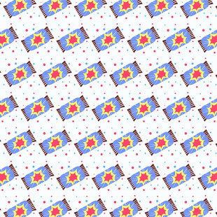 科特迪瓦国旗图案无缝背景