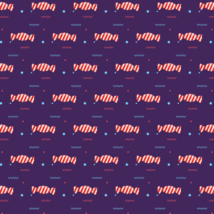 紫色背景上的粉色图案排列