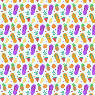 多彩蔬菜图案无缝背景
