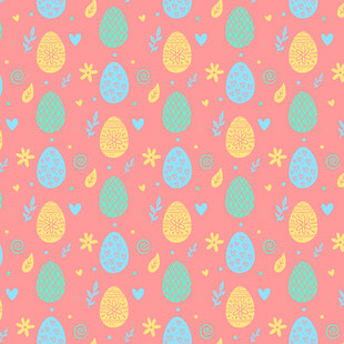 复活节彩蛋图案背景
