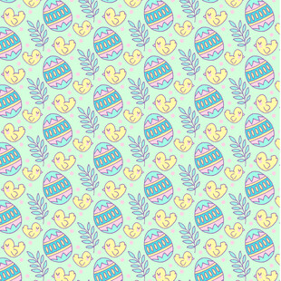 复活节彩蛋图案背景