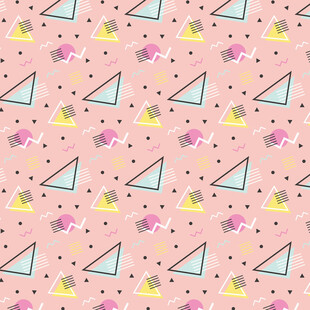 粉色几何图案无缝背景
