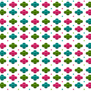 多彩三叶草图案背景