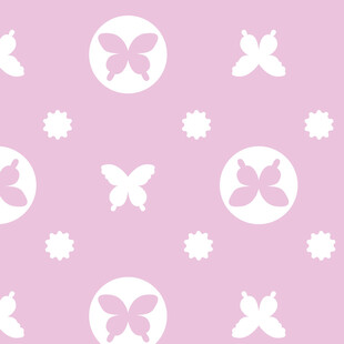 粉色蝴蝶花朵图案背景