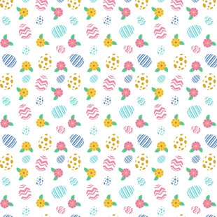 多彩糖果图案无缝背景图