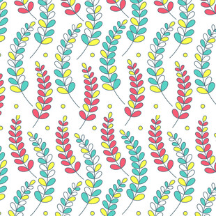 多彩麦穗图案背景纹理