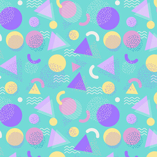 多彩几何图案背景