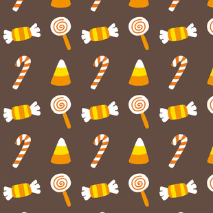 万圣节糖果图案背景