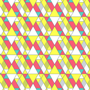 多彩几何三角形图案背景