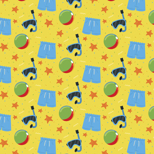 童趣卡通图案背景