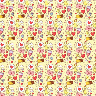 爱心蛋糕图案背景纹理