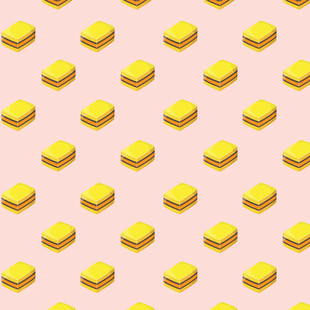 粉色背景的立体方块图案