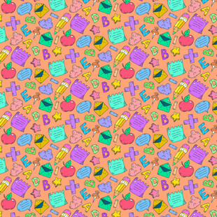 多彩水果图案背景纹理