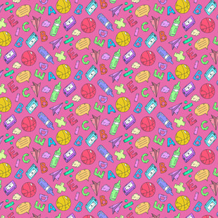 多彩糖果图案无缝背景
