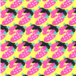 多彩卡通拖鞋图案背景