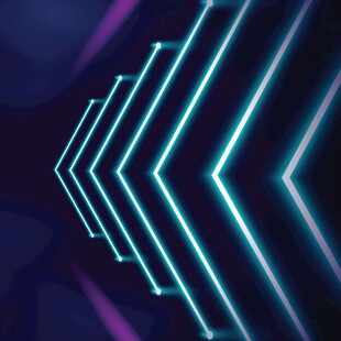 霓虹箭头隧道炫酷光影效果