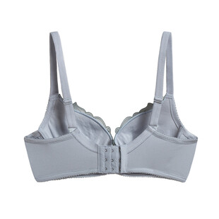 浅灰色女士蕾丝花边文胸