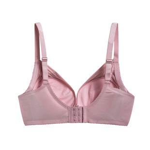 粉色前扣式女士文胸